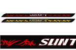 LOGO STICKER（赤）　TG141R ★